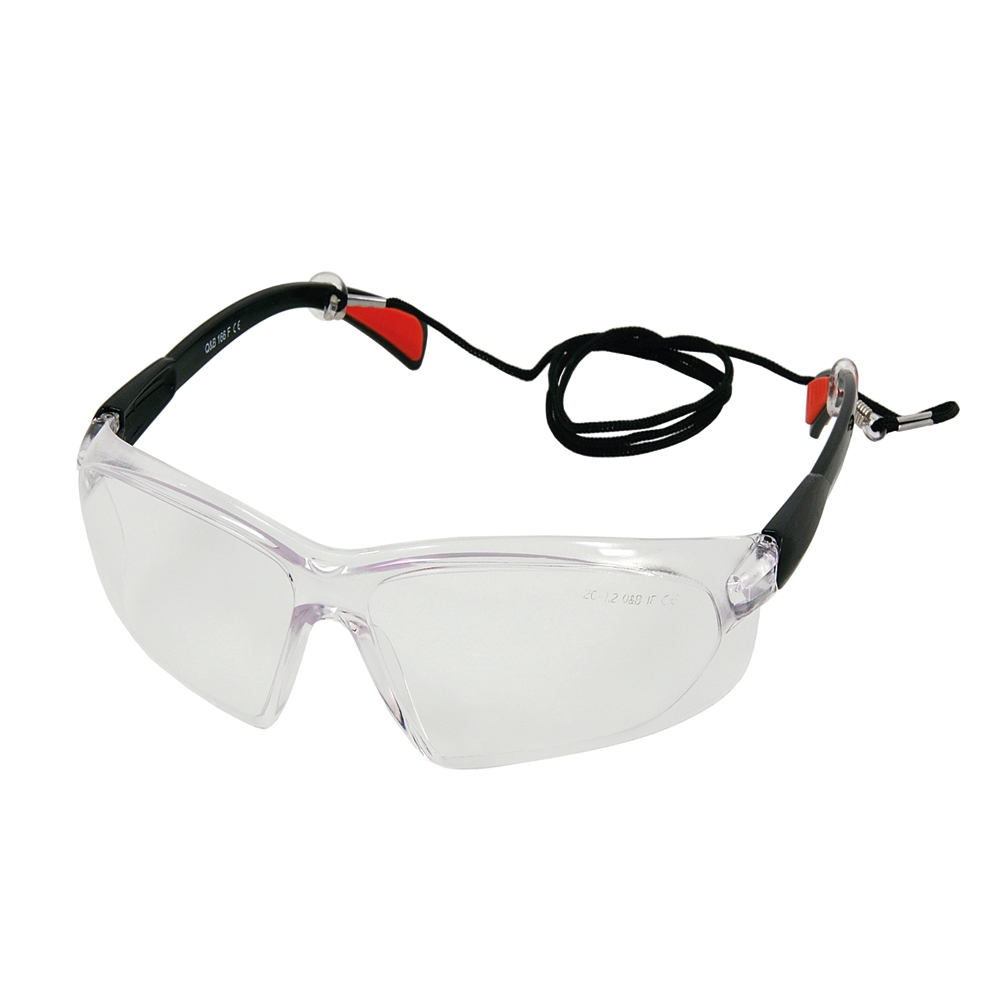 Clear Safety Glasses & Lanyard